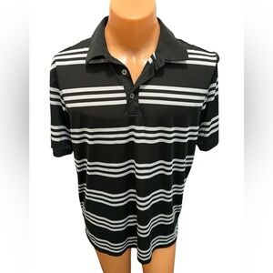 ADIDAS MEN'S GOLF PERFORMANCE STRIPED POLO SHIRT LARGE SOFT
MOISTURE WICKING EUC